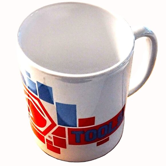 MATCO Tools ~ Set of 2 Ceramic Coffee Mugs, Red & Blue Block Design Logo ~ NEW! - Picture 4 of 4